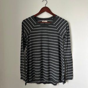 4/$20 Hollister | Striped Long Sleeve Knit T-Shirts (Grey & White)